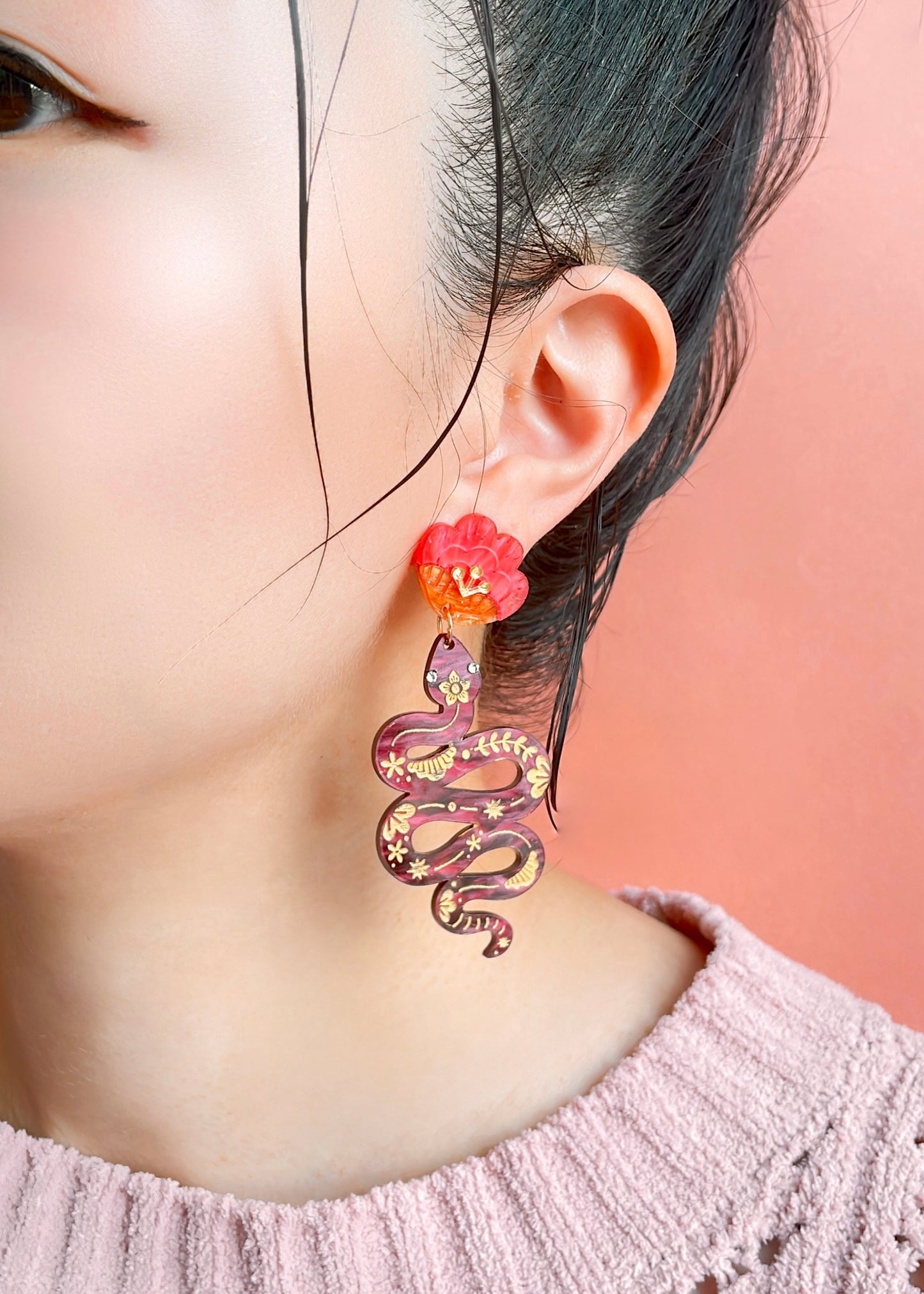 Snake Dangle Earrings