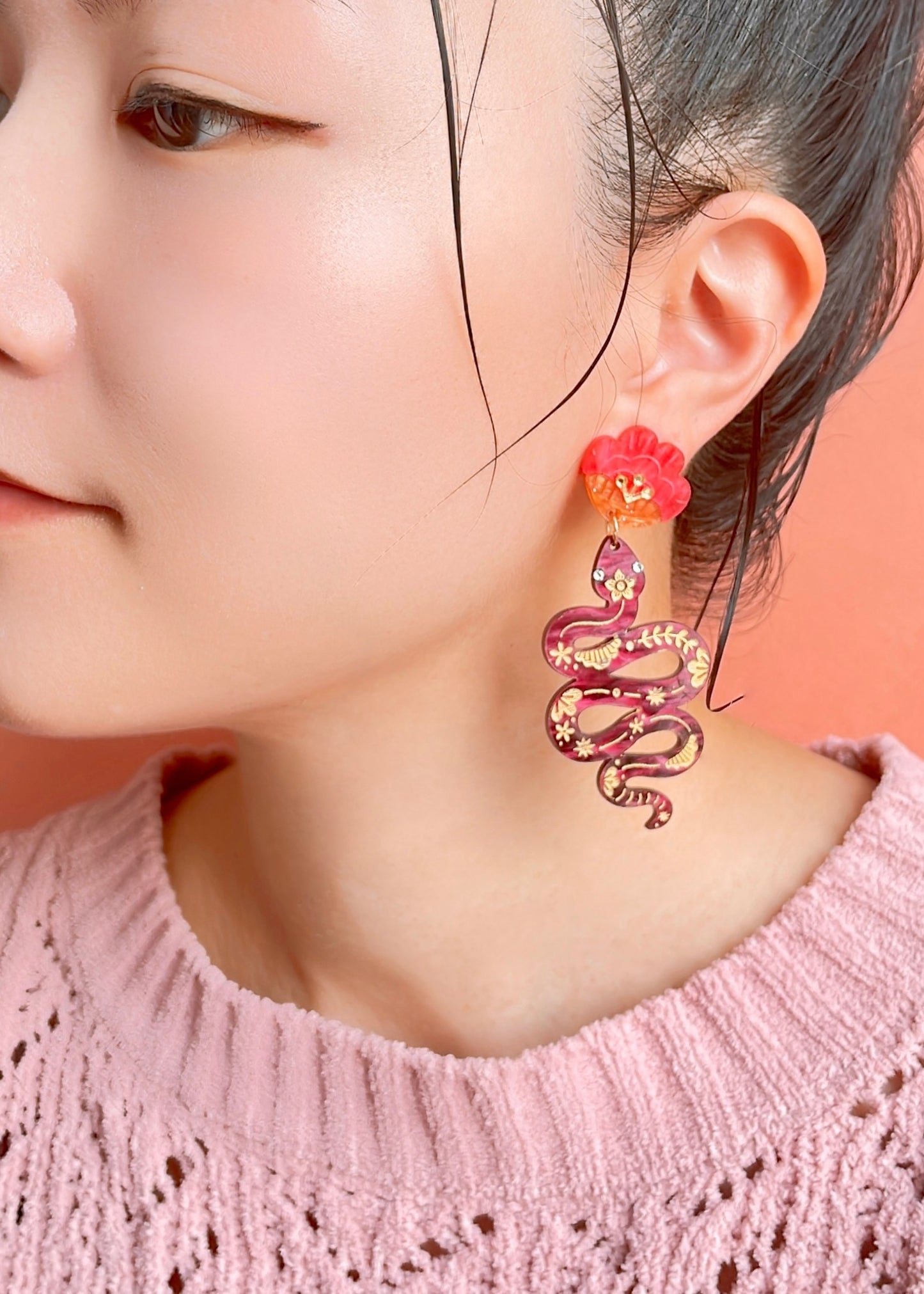 Snake Dangle Earrings