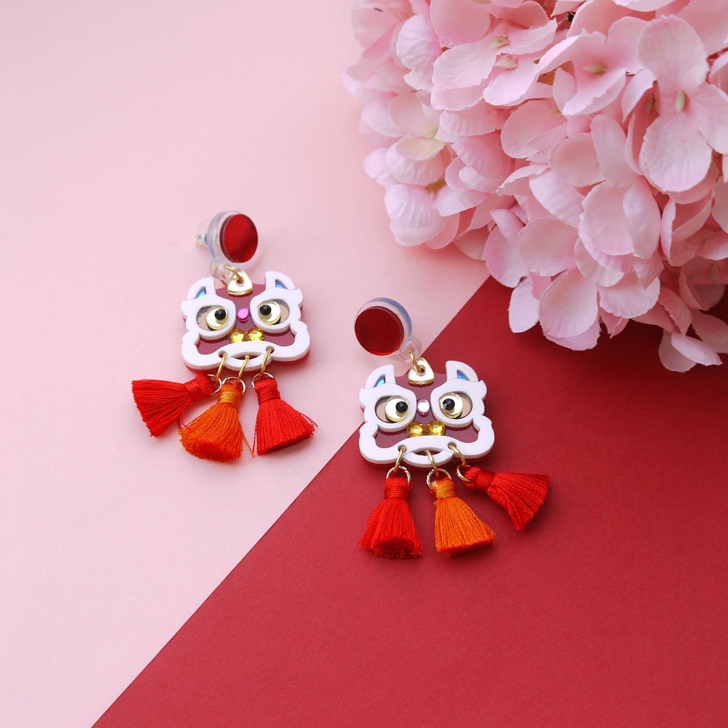 Dance Lion Earrings