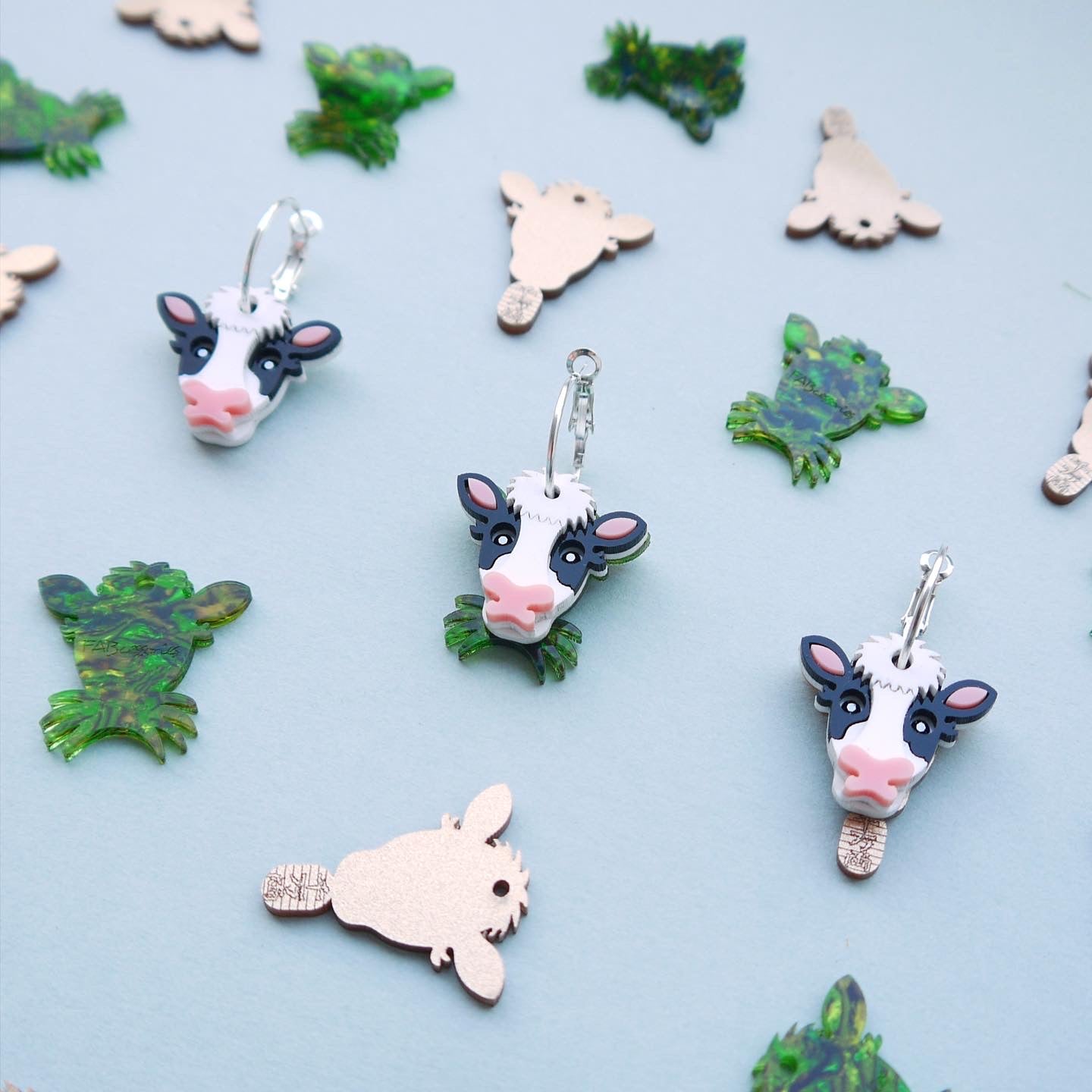 Cow Hoop Earrings (3 ways)
