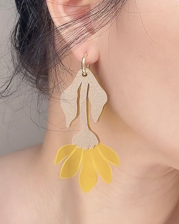 Gerbera Hoop Earrings
