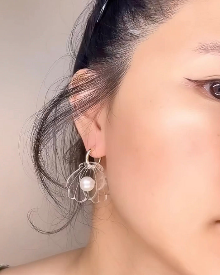 Shell Hoop Earrings