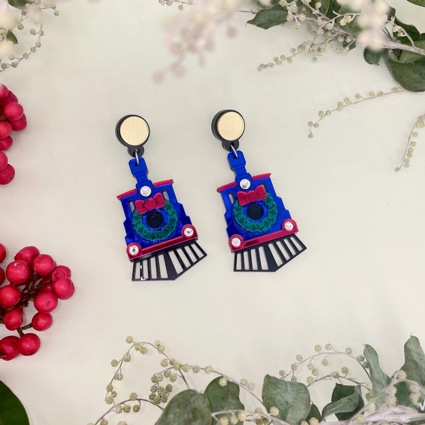Hogwarts Express Train Dangle Earrings