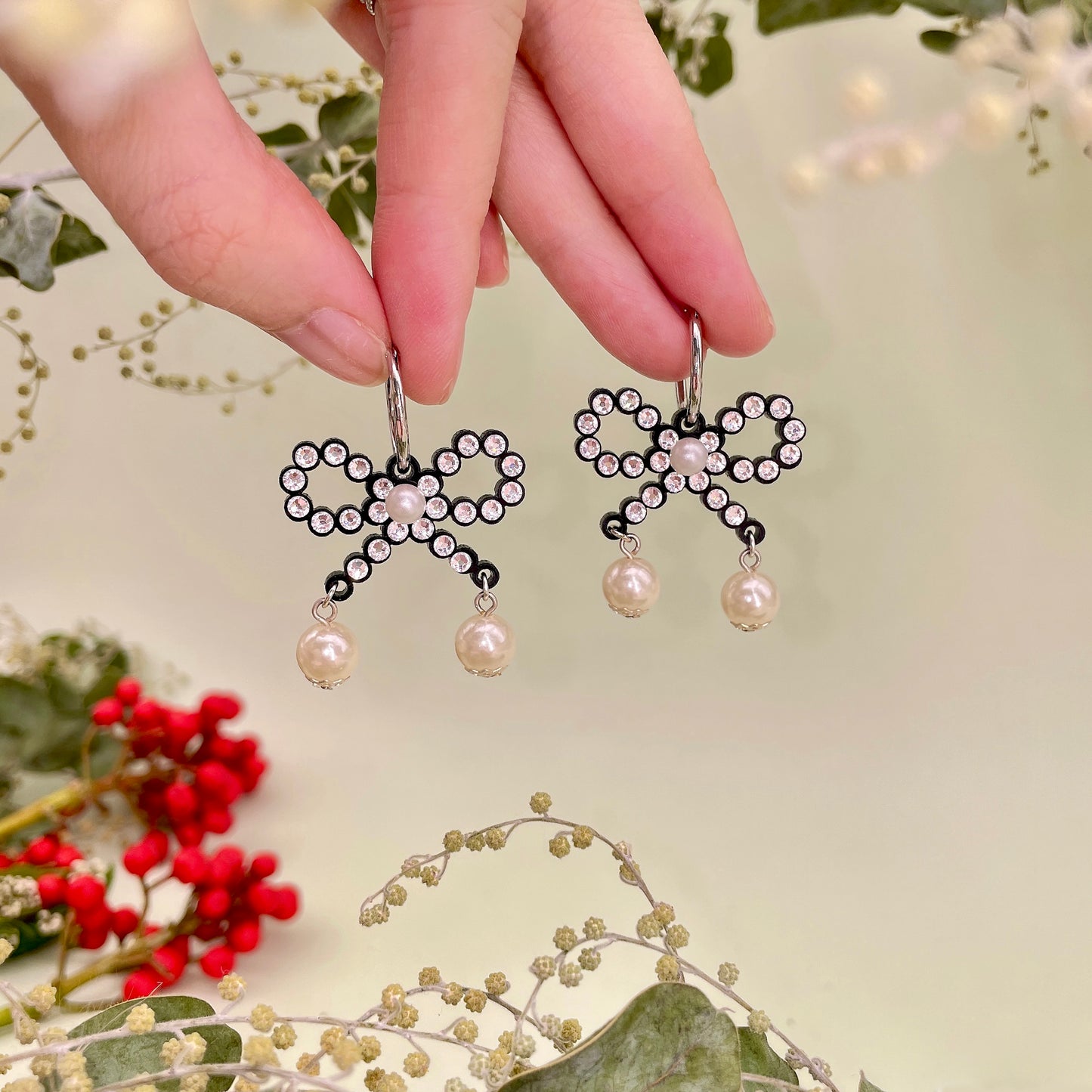 Mini Ribbon Hoop (Black)