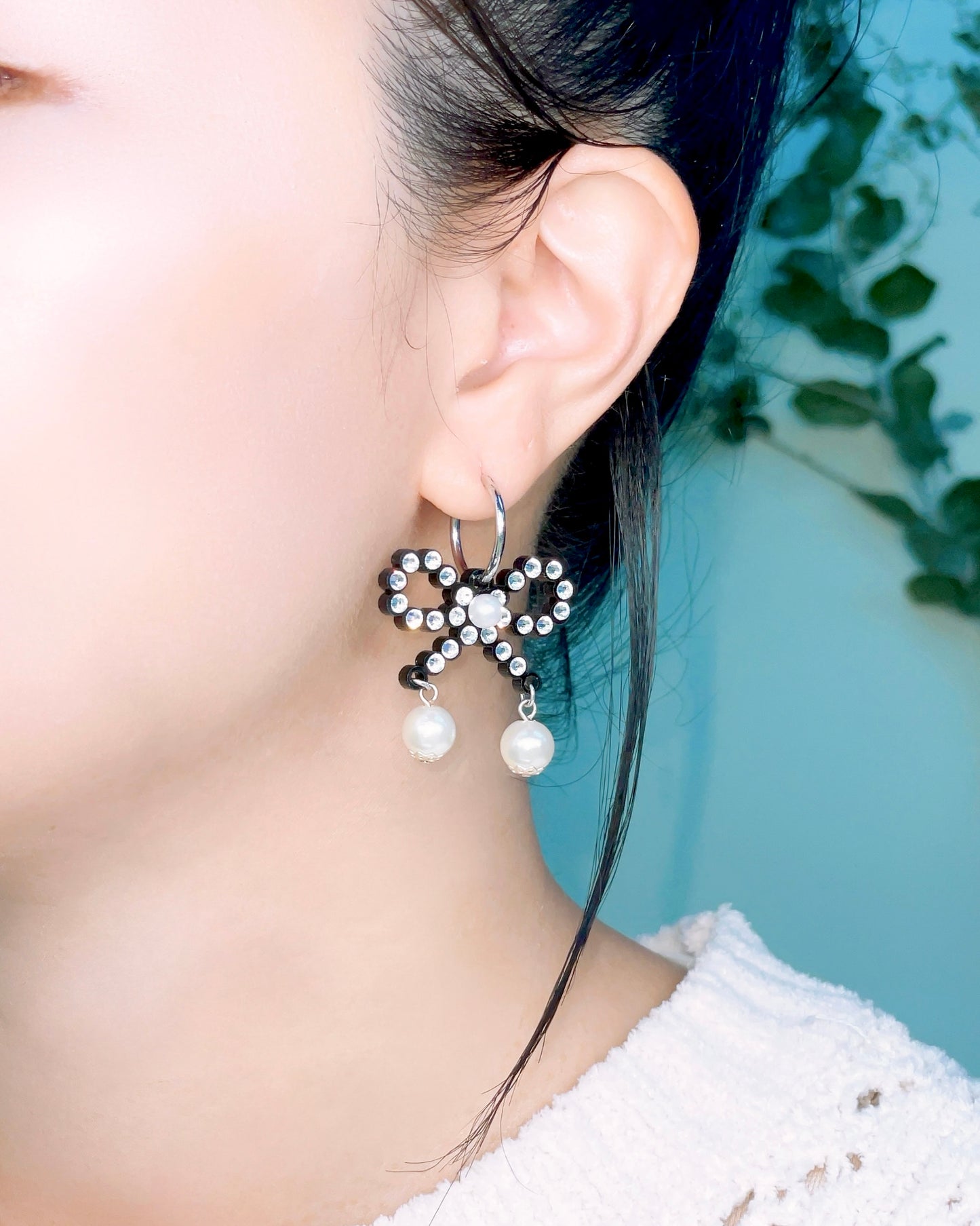 Mini Ribbon Hoop (Black)