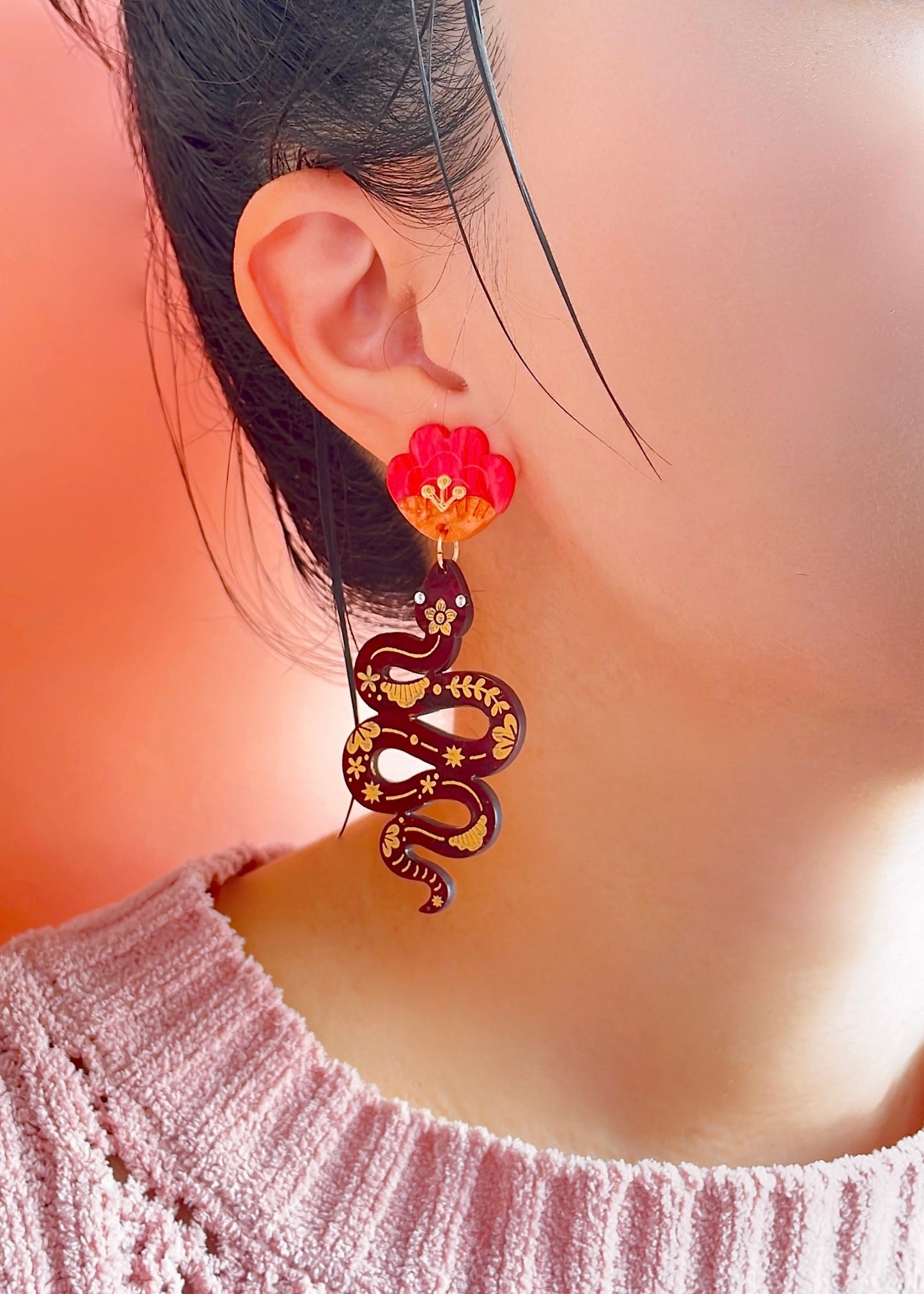 Snake Dangle Earrings