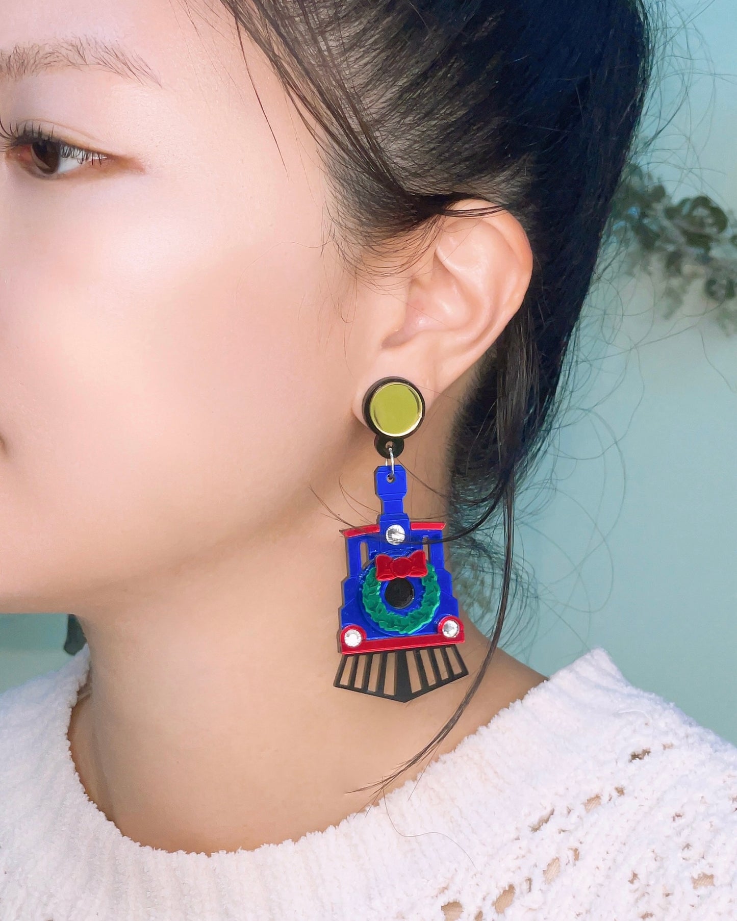 Hogwarts Express Train Dangle Earrings