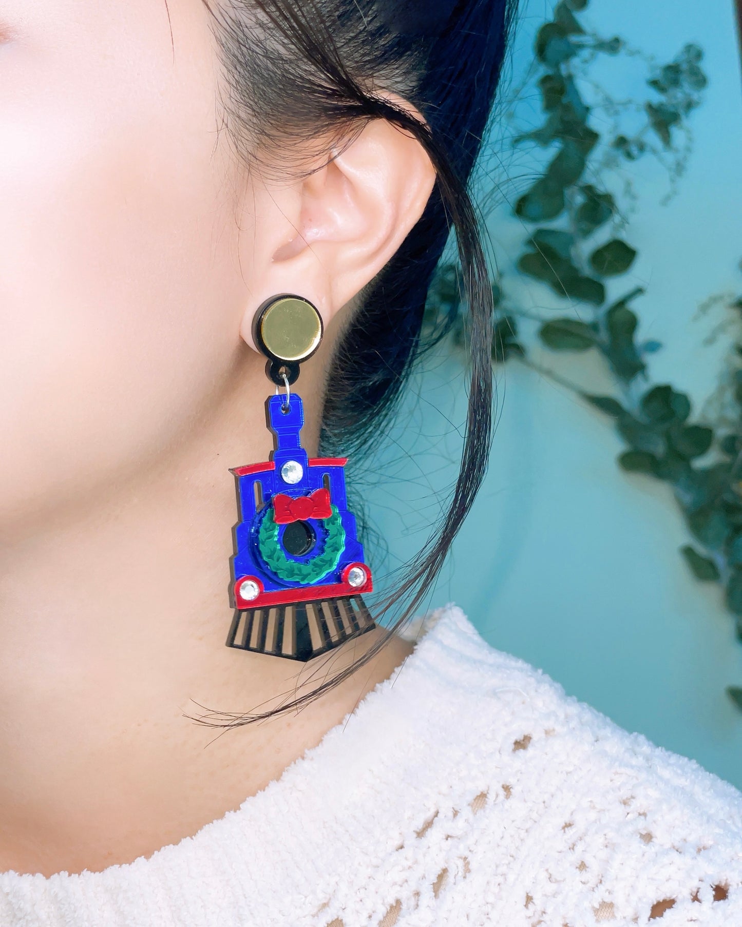 Hogwarts Express Train Dangle Earrings