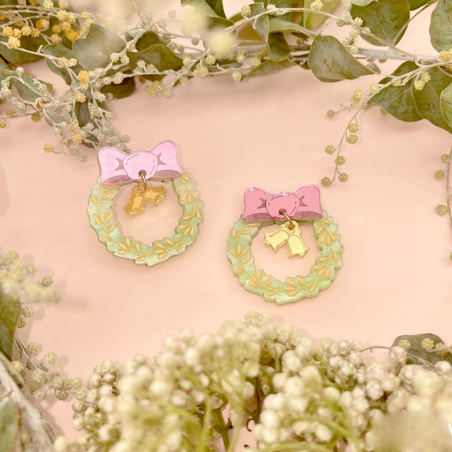 Xmas Wreath Studs