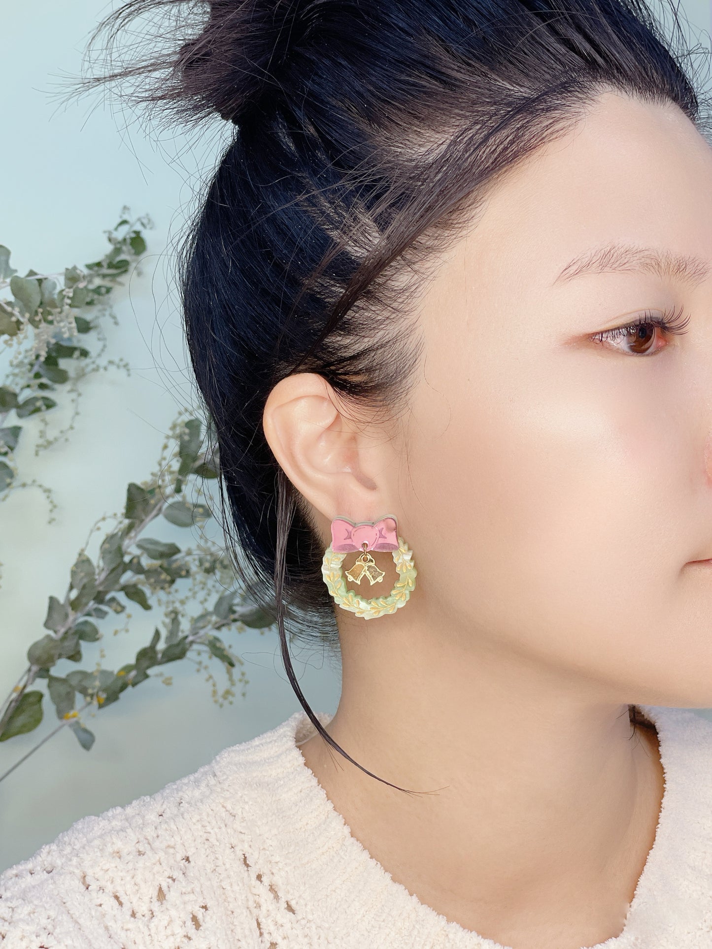 Xmas Wreath Studs