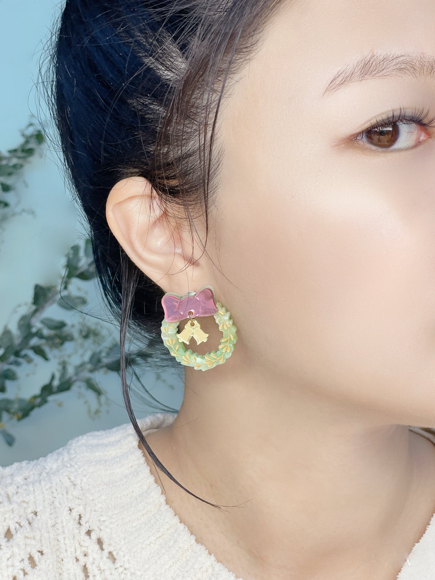 Xmas Wreath Studs