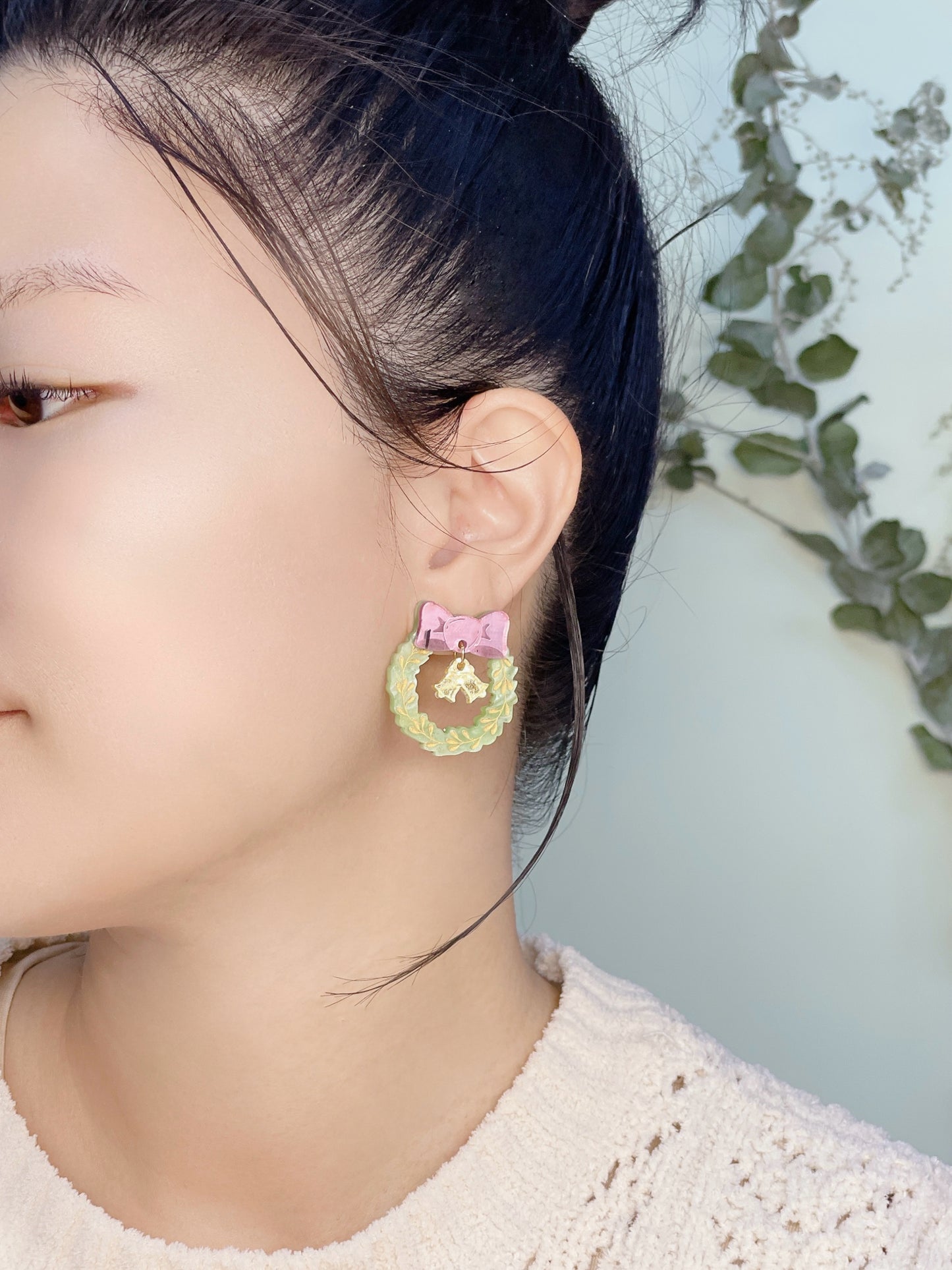 Xmas Wreath Studs