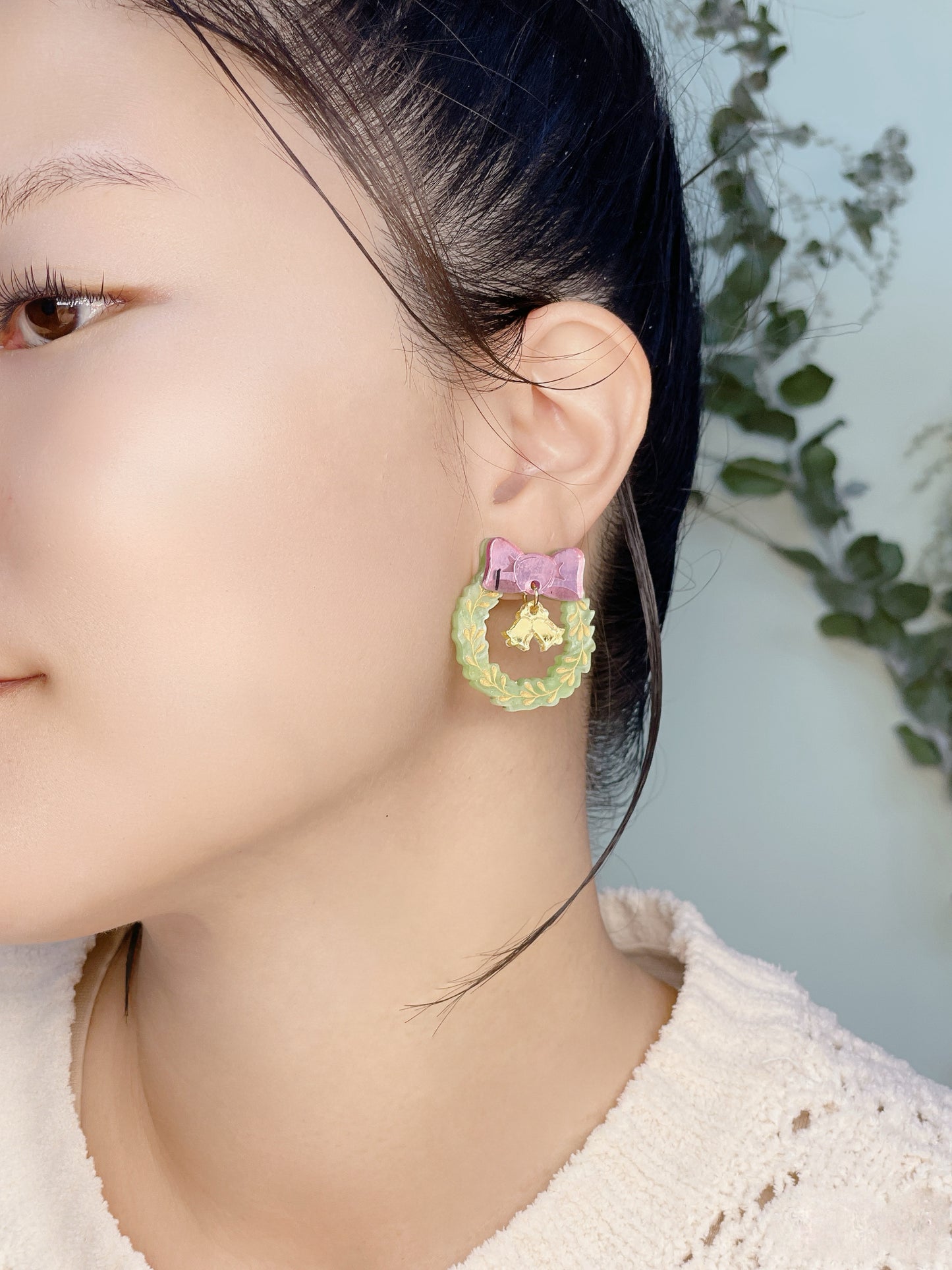 Xmas Wreath Studs