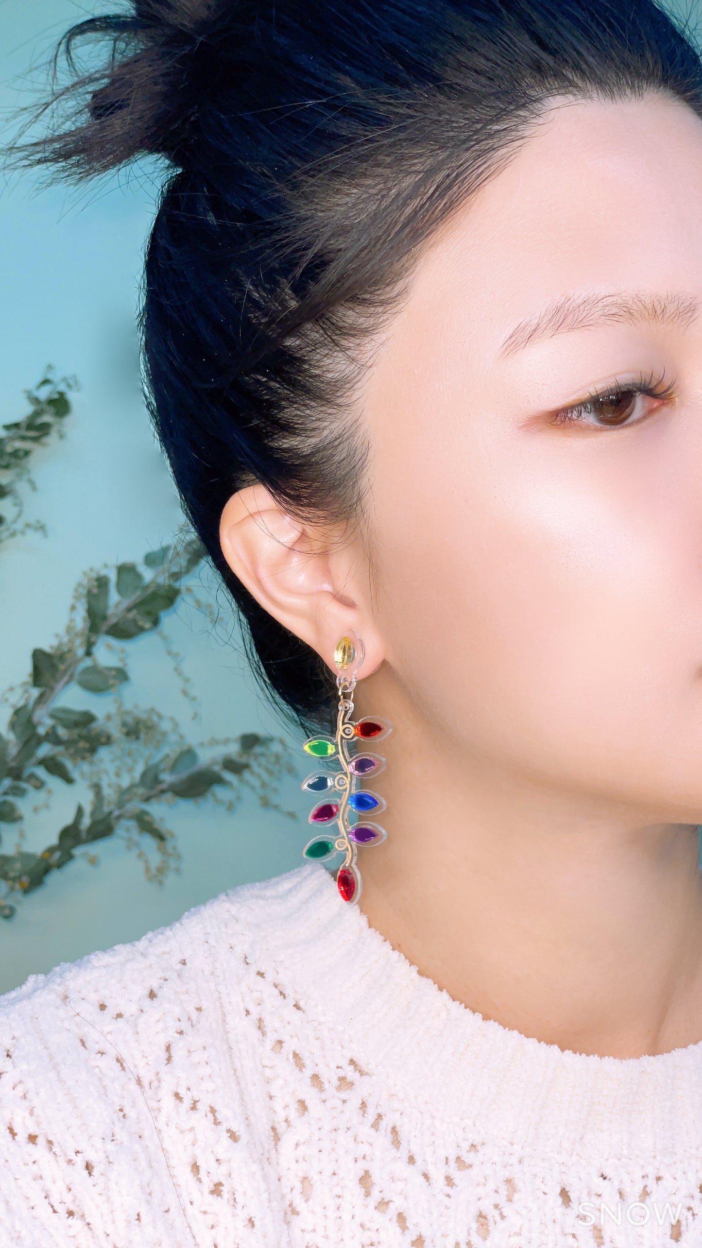 Xmas Light Dangle Earrings