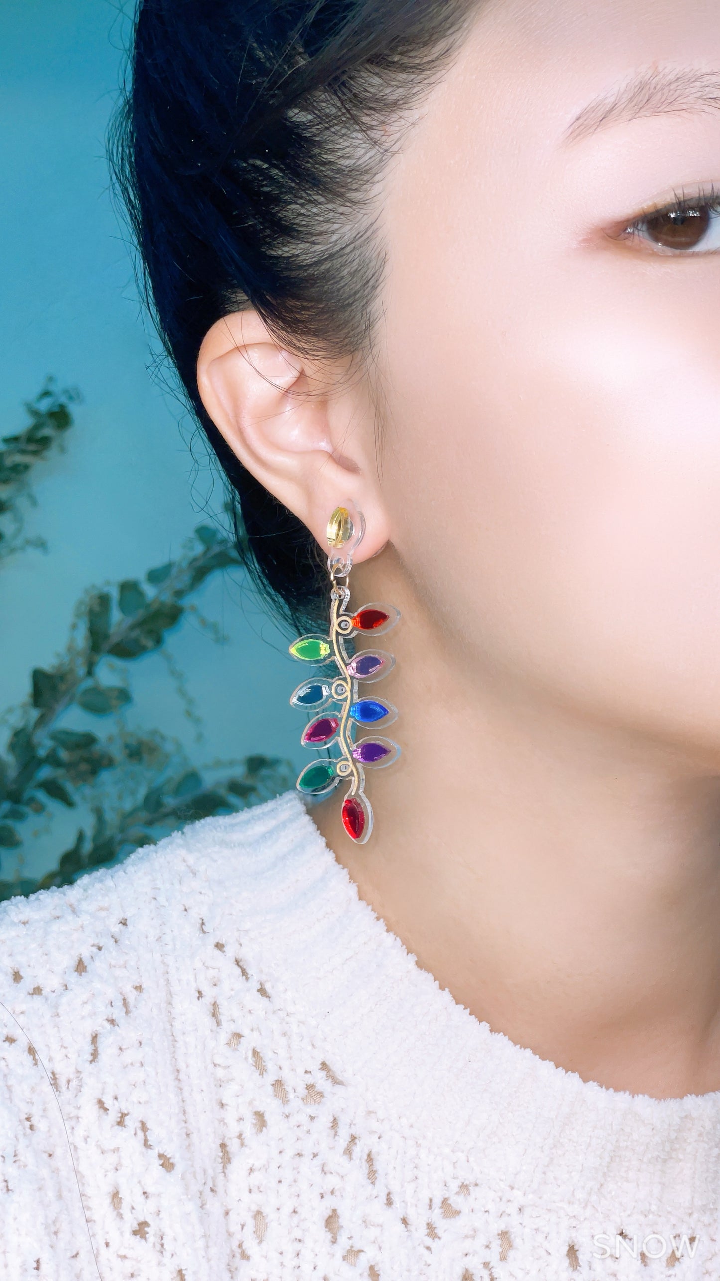 Xmas Light Dangle Earrings