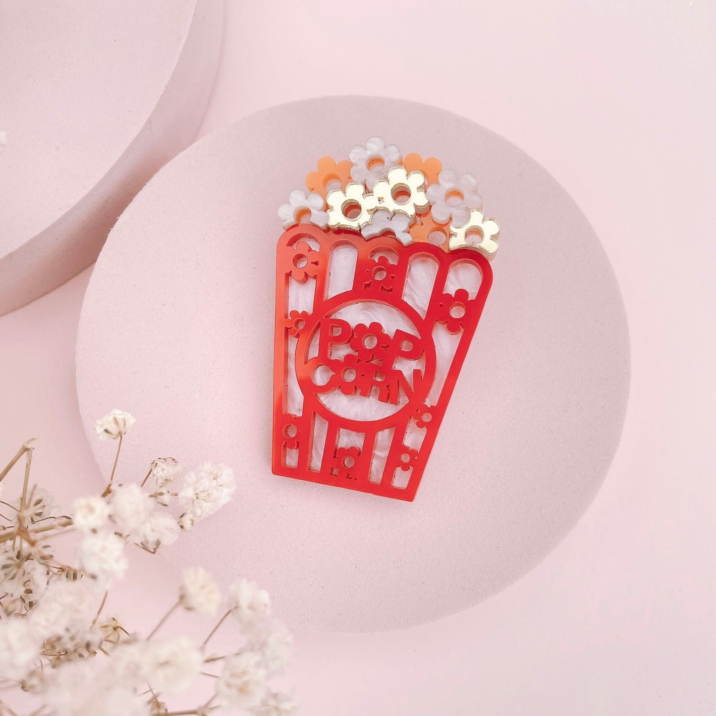 Popcorn Brooch