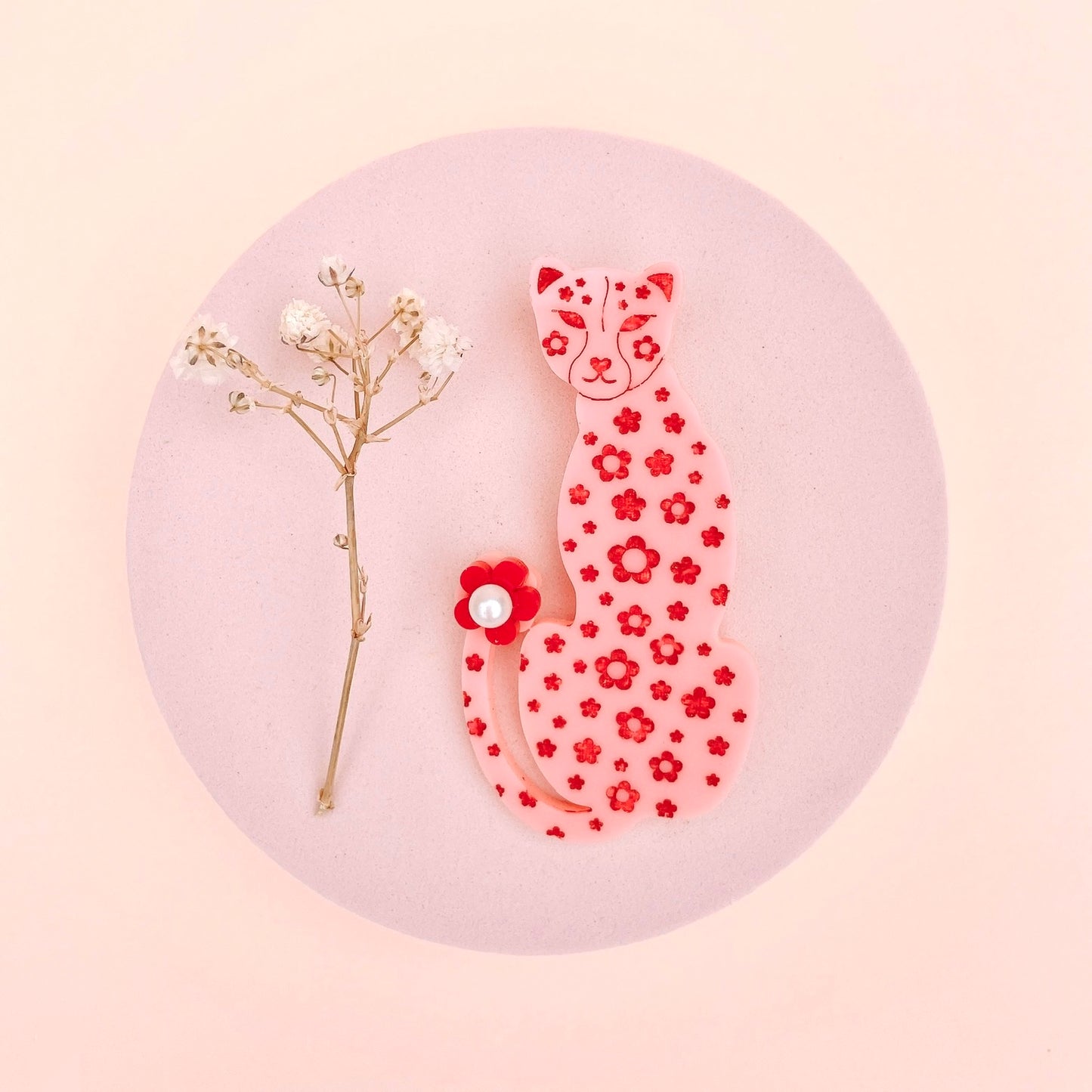 Leopard Fa Pow Brooch