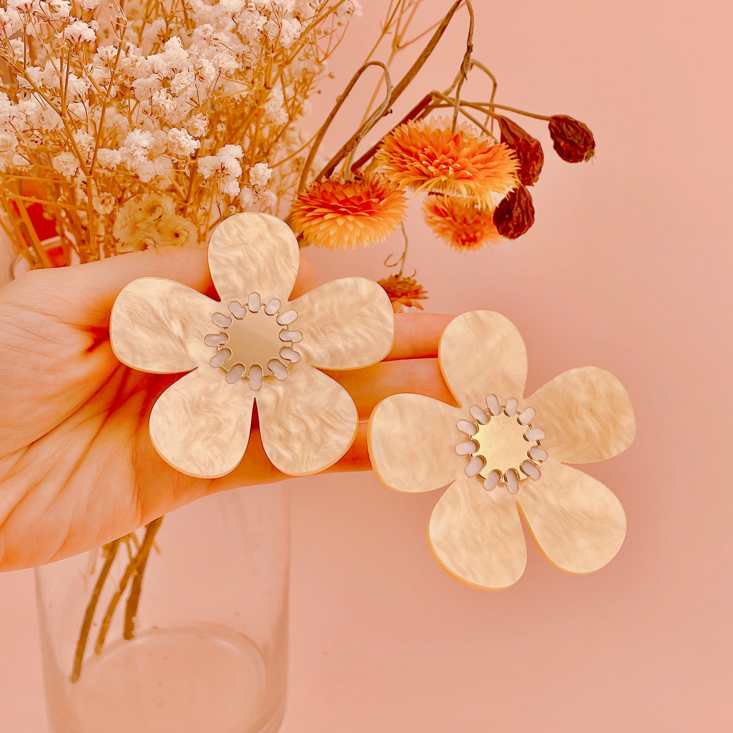 Plumeria Earrings