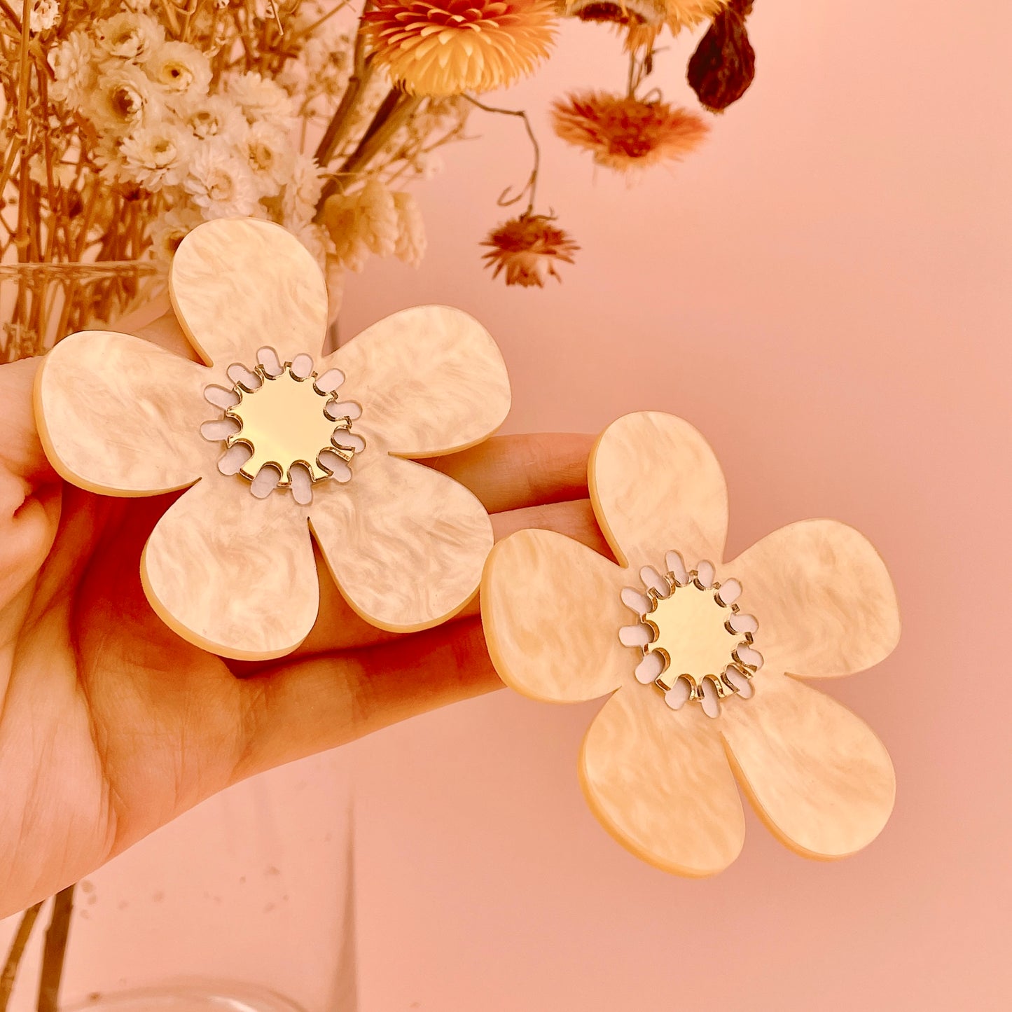 Plumeria Earrings
