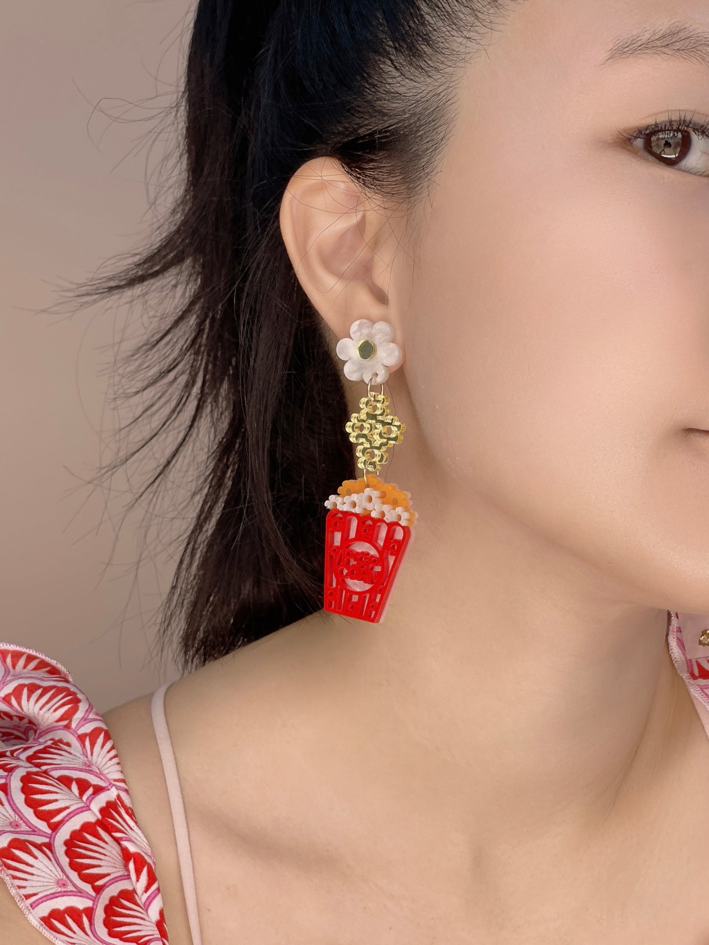 Popcorn Dangle Earrings