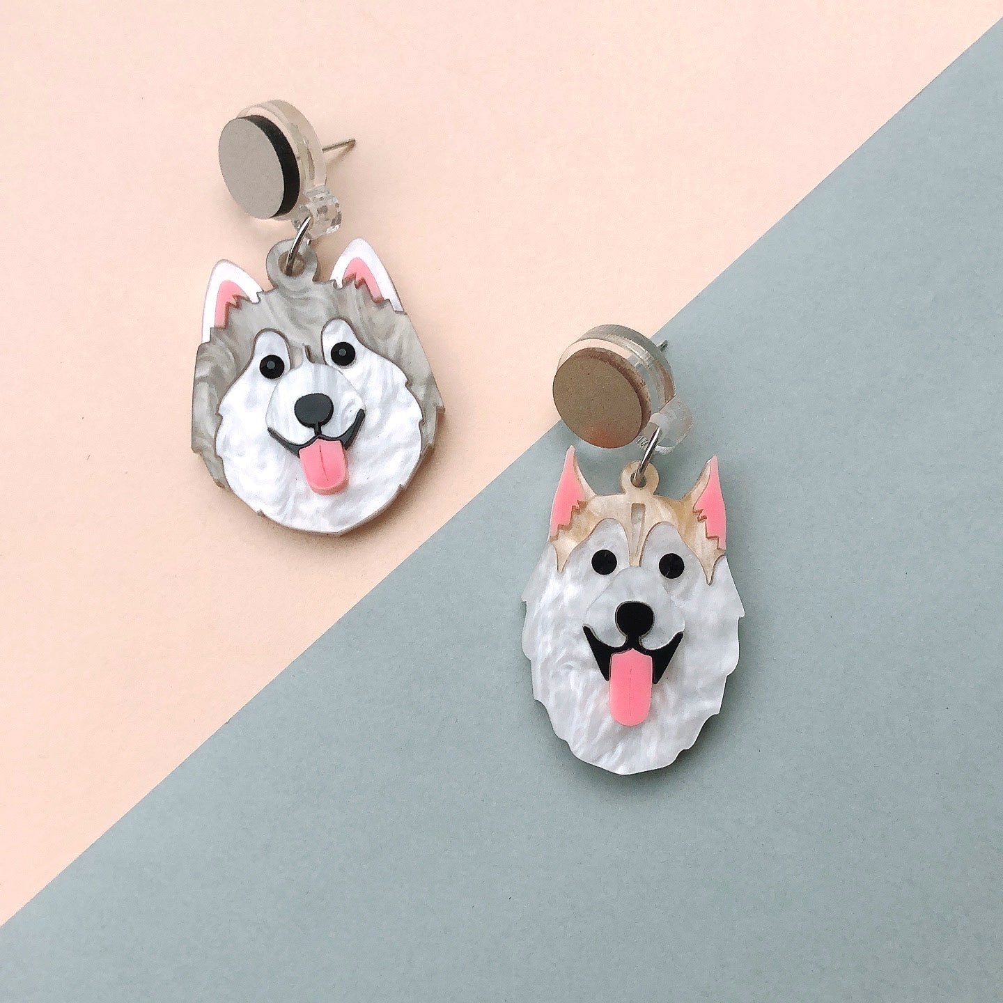 Custom Made 2 Doggies Earrings