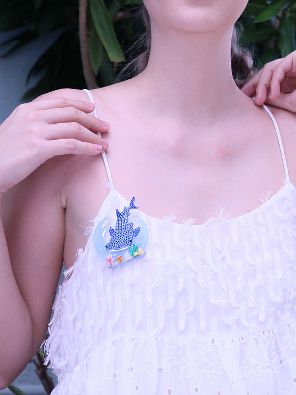 Whale Shark Brooch