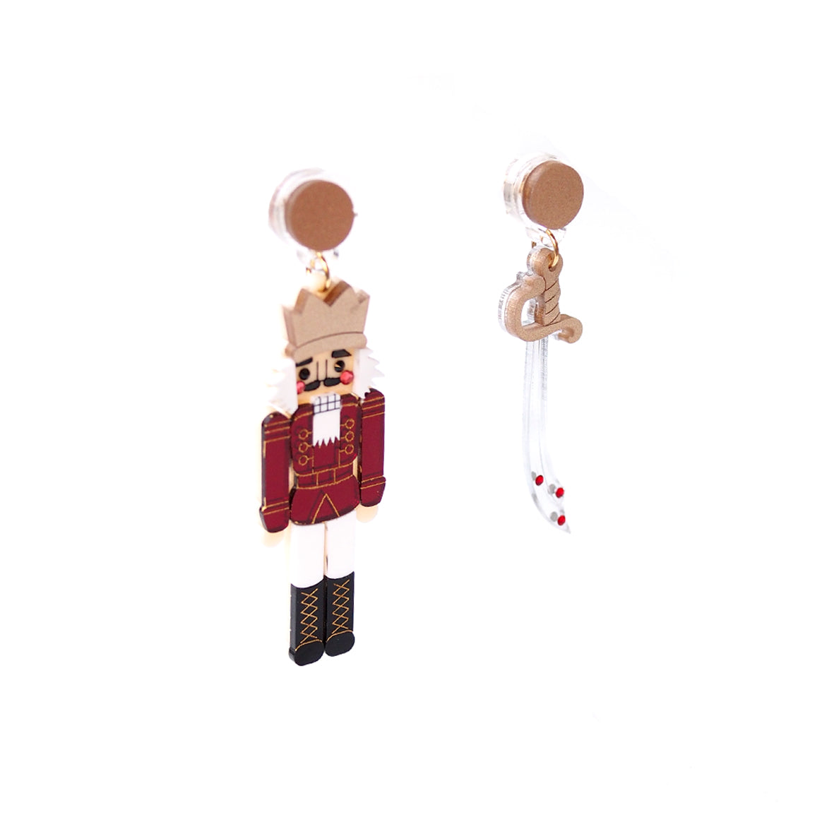 Nutcracker Earrings (Red)