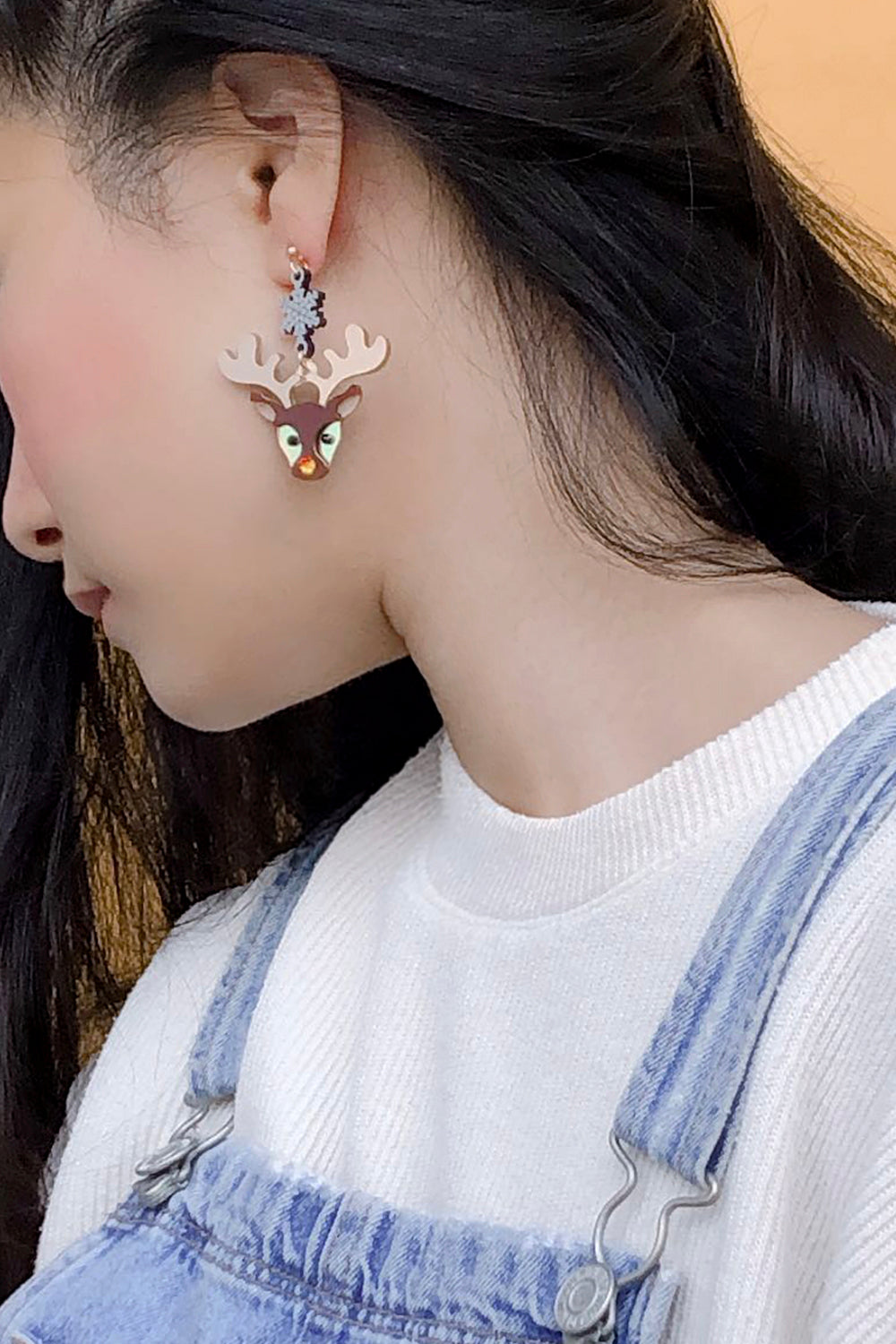 Red Nose Reindeer Earrings