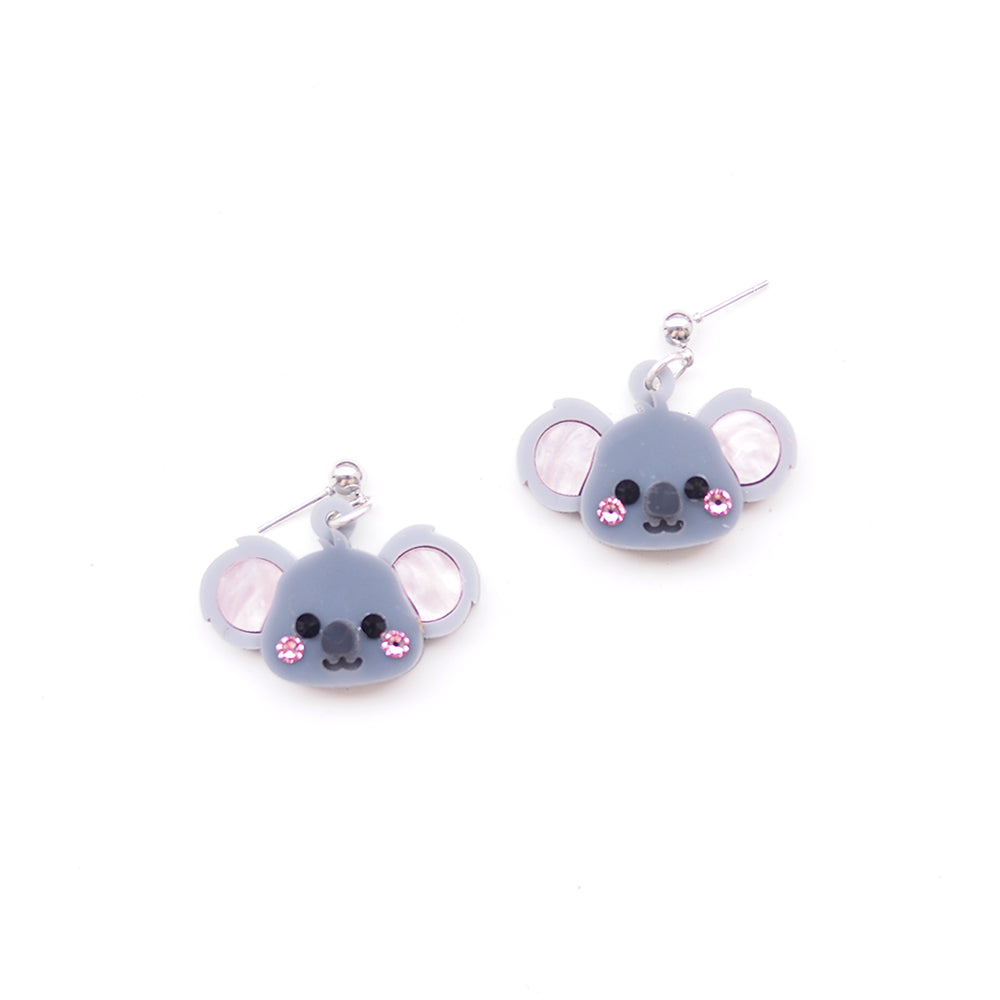 Koala Head Earrings