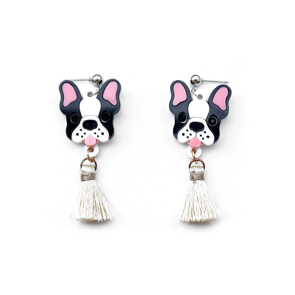 Custom Made Dog Head Earrings