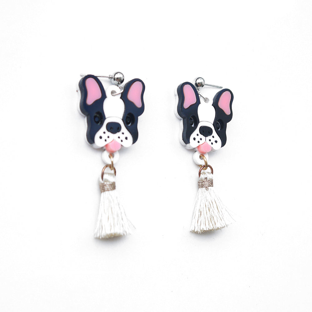 Custom Made Dog Head Earrings