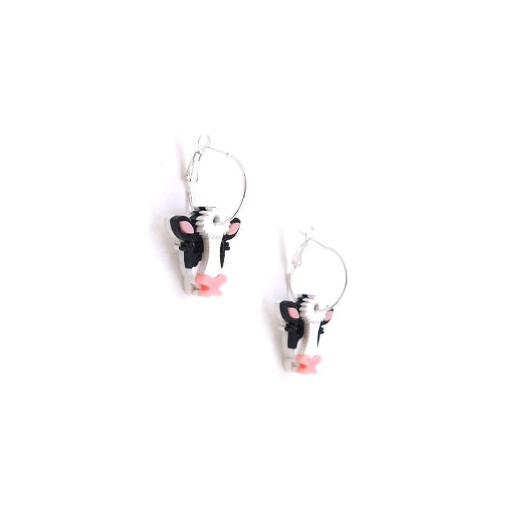 Cow Hoop Earrings (3 ways)