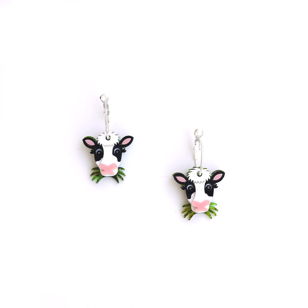 Cow Hoop Earrings (3 ways)