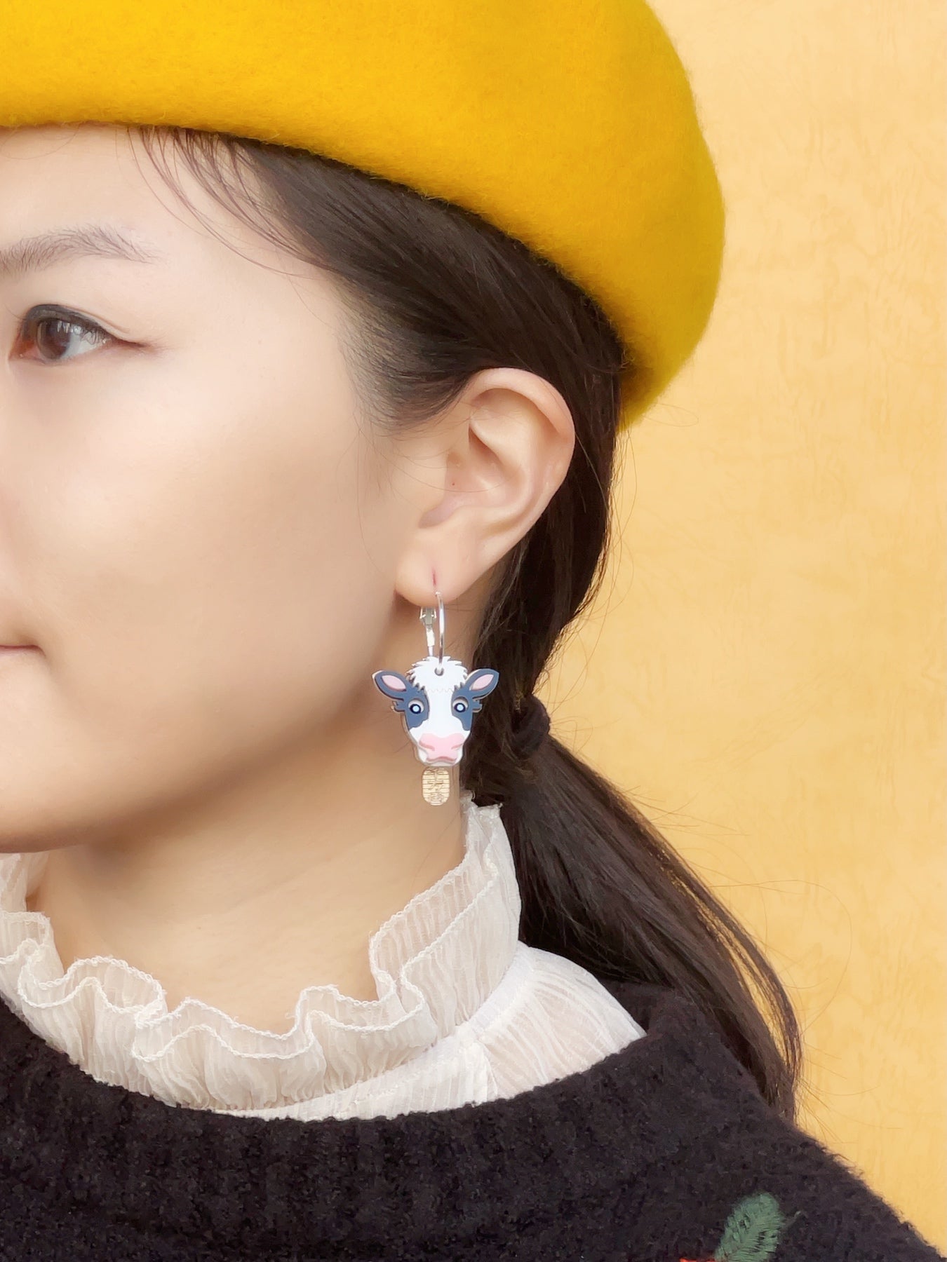 Cow Hoop Earrings (3 ways)