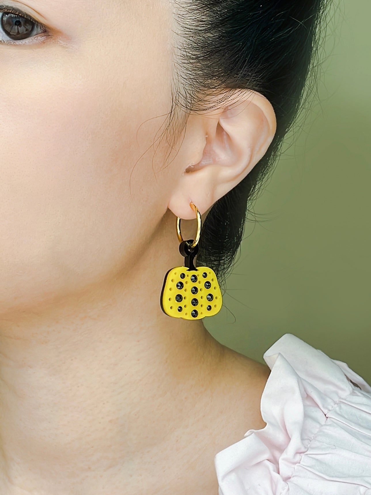Pumpkin Hoop Earrings