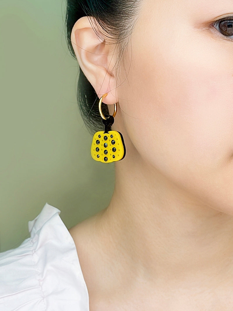 Pumpkin Hoop Earrings