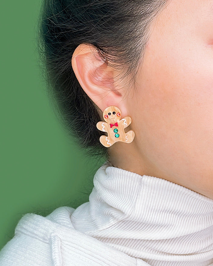 Ginger Bread Studs Set (Set of 4)