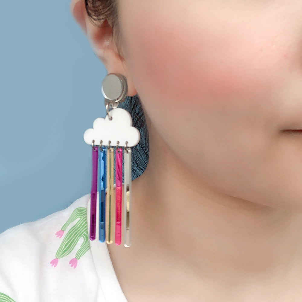 Rainbow Dangle Earrings