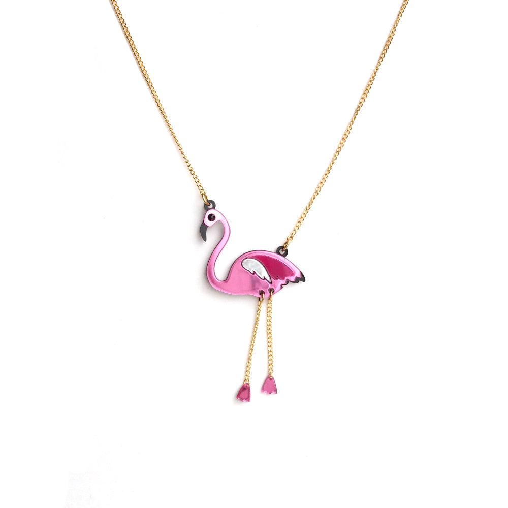 Flamingo Pendant Necklace – FABcessories