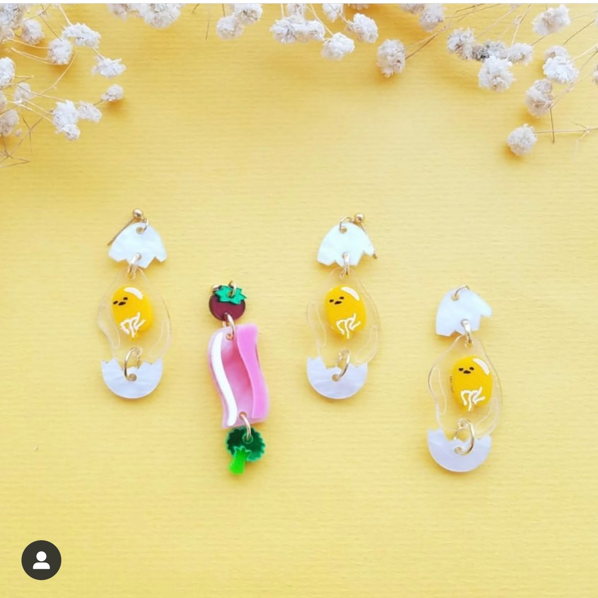 Gudetama Earrings