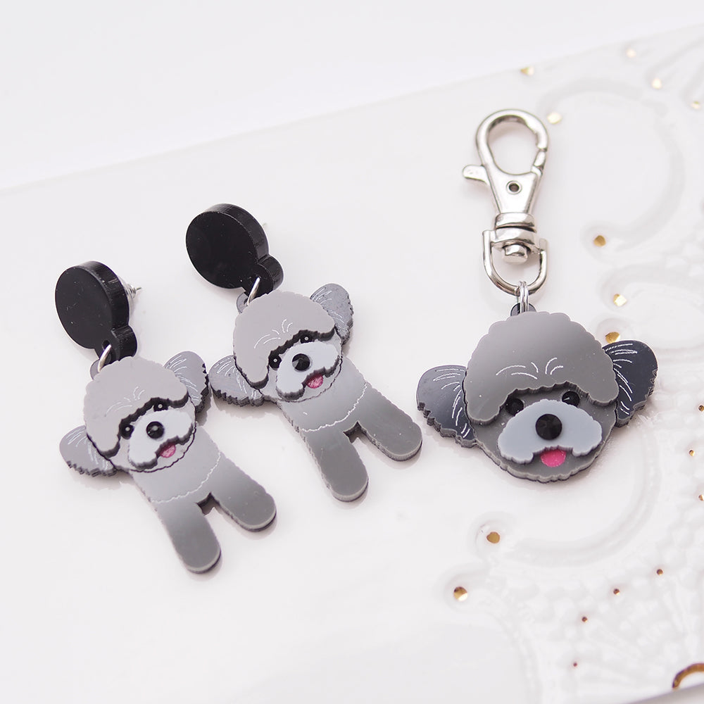 Custom Made Earrings and Keychain