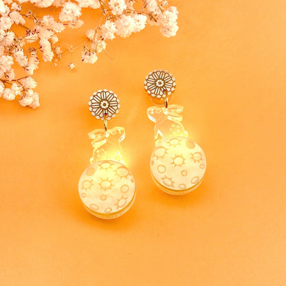 Rabbit Mooncake Earrings