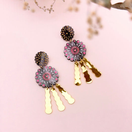 New Year Firework Earrings