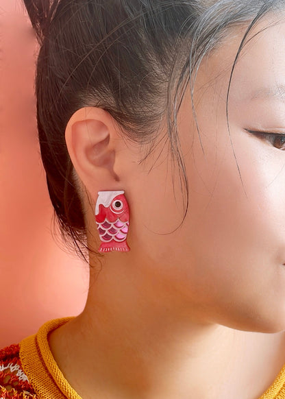 Koi Studs (Pink)