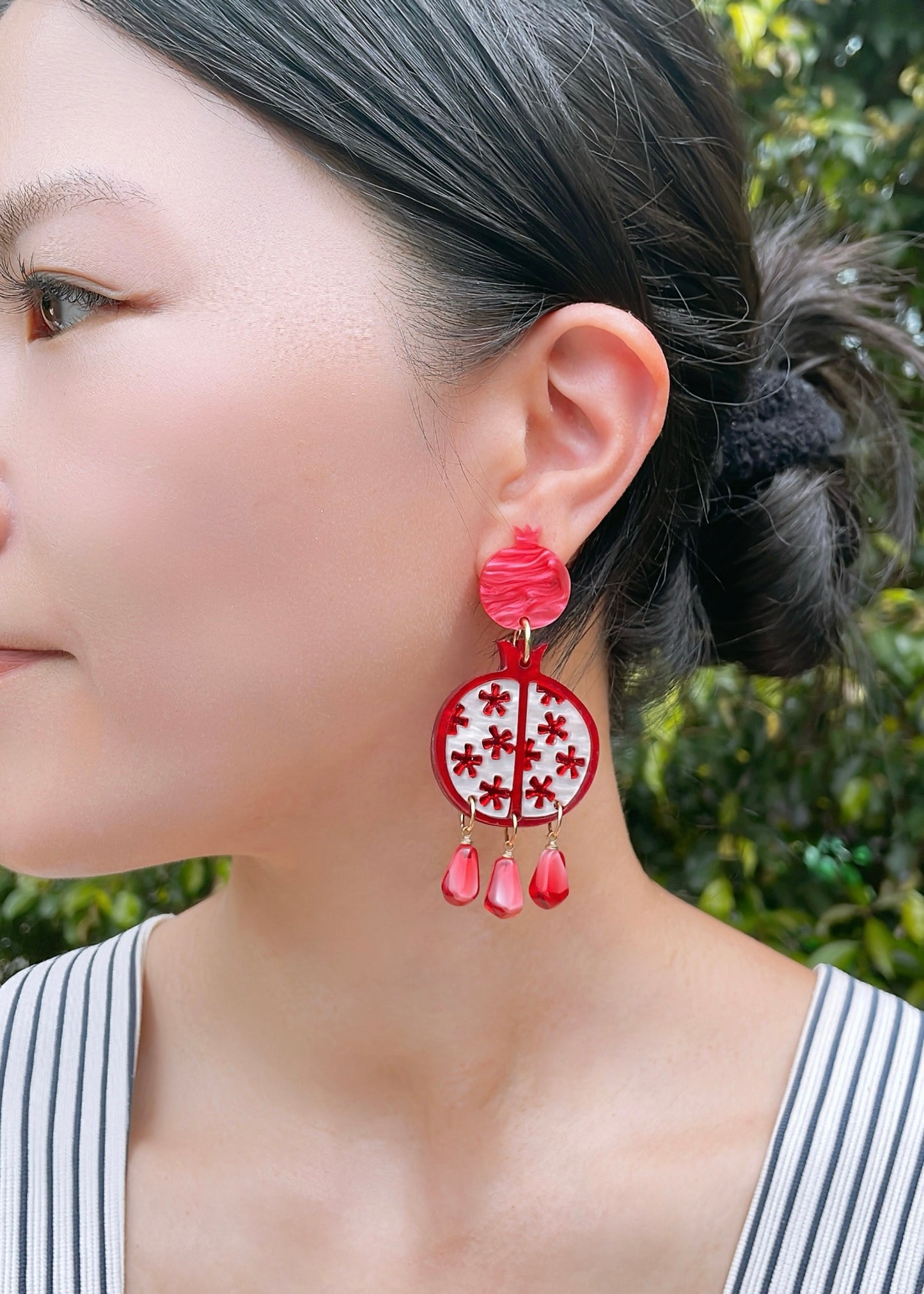 Pomegranate Dangle Earrings