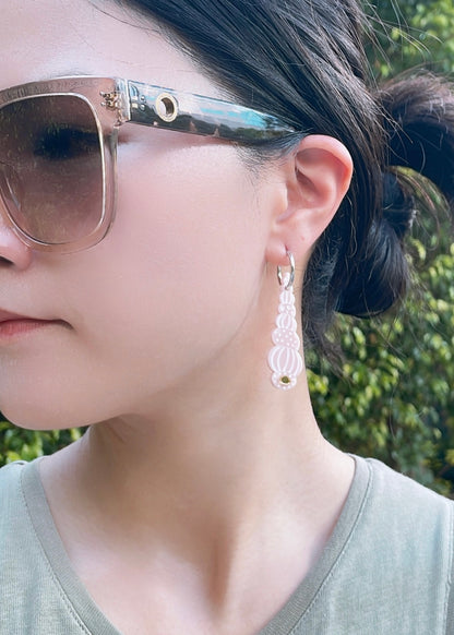 Auger Shell Hoops (Pale Pink)