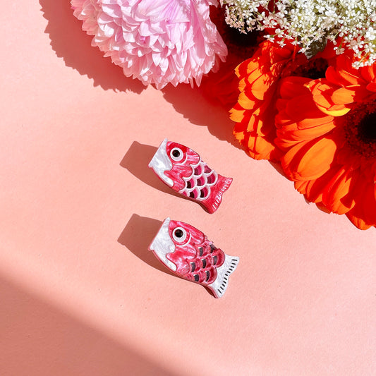 Koi Studs (Pink)