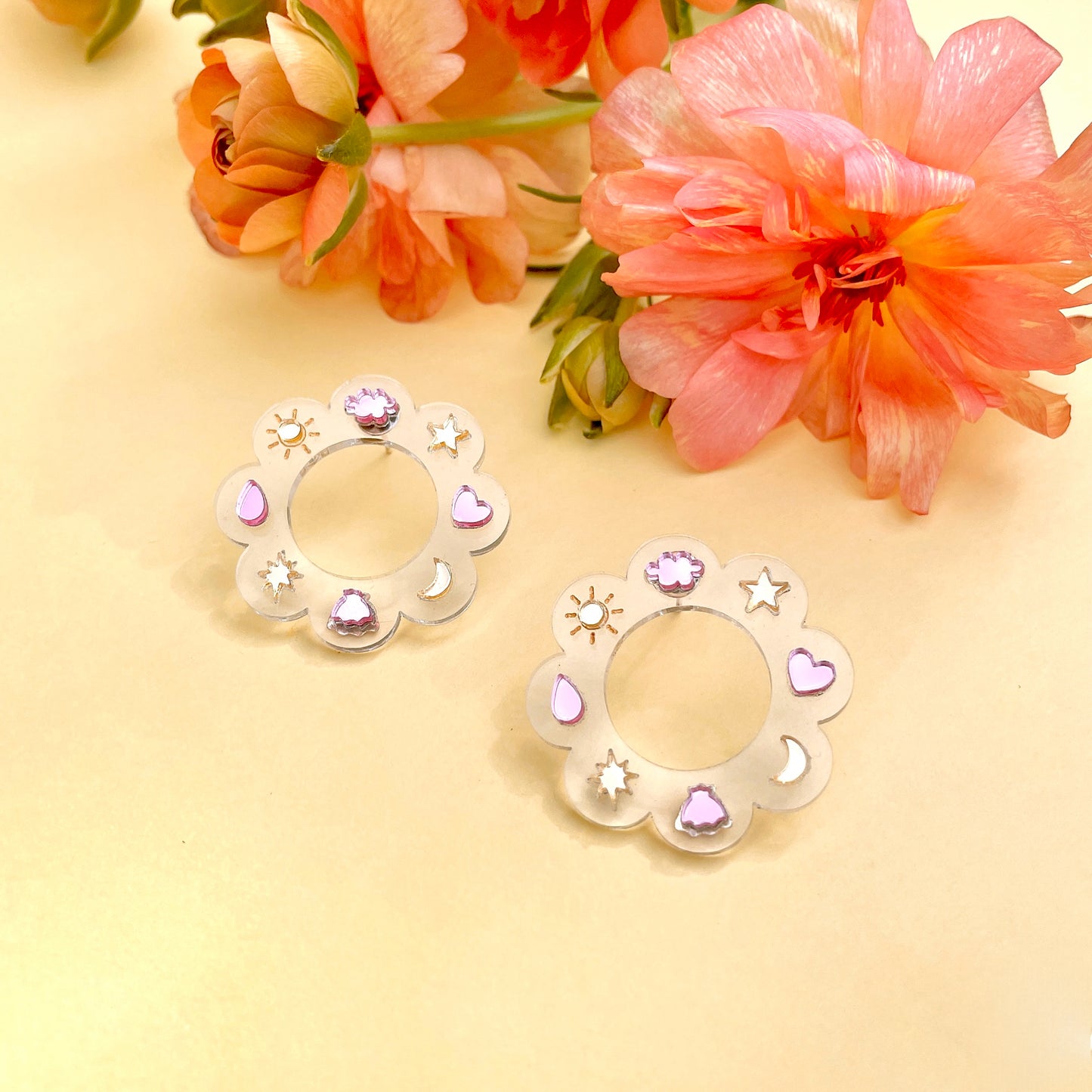 Flower Cloud Studs