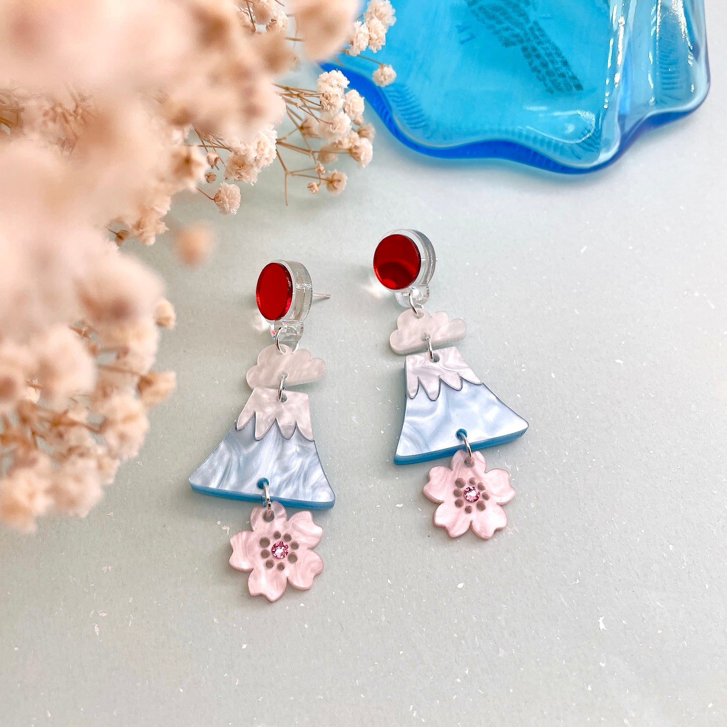 Mount Fuji Earrings