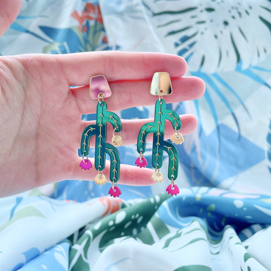 Sagauro Cactus Earrings